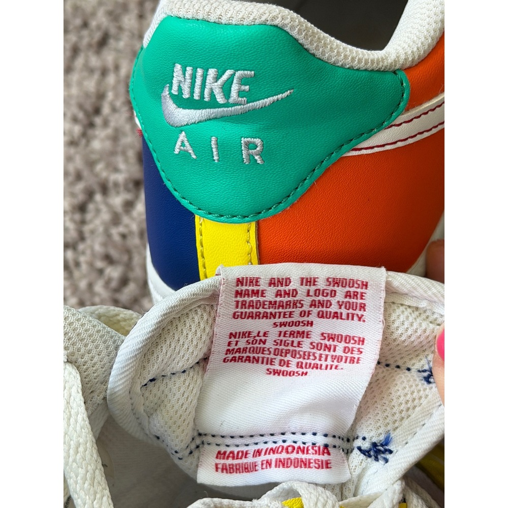 Nike Air Force 1 Low Multi-Color Primary Colors FN6980-657 Boys 7Y Womens 8.5 - Picture 7 of 16
